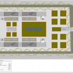 BR&C arquitectos Plano planta plaza aparcamiento Panamá